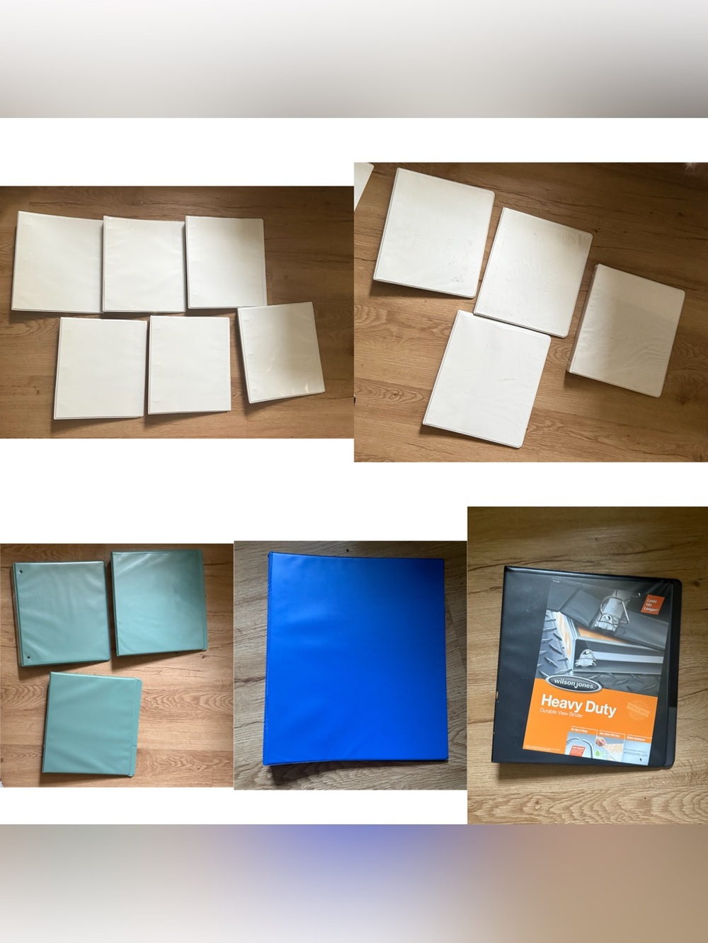 Bundle of 15 Assorted 3-Ring Binders (.5"–2")